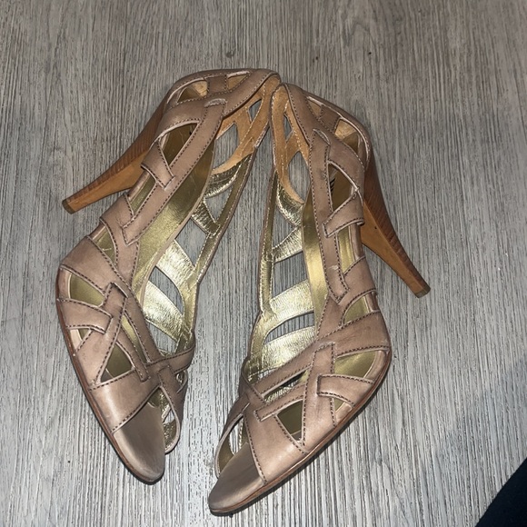 Prada Shoes | Prada Cutout Open Toe Heels | Color - Picture 4 of 9